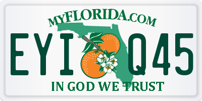 FL license plate EYIQ45