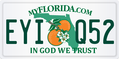 FL license plate EYIQ52