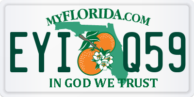 FL license plate EYIQ59