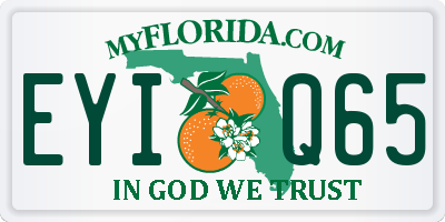 FL license plate EYIQ65