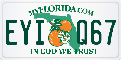 FL license plate EYIQ67