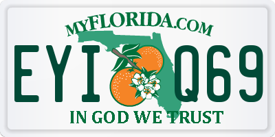 FL license plate EYIQ69