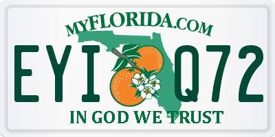 FL license plate EYIQ72