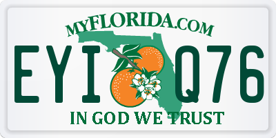 FL license plate EYIQ76