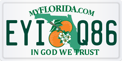 FL license plate EYIQ86