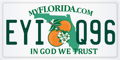 FL license plate EYIQ96