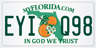 FL license plate EYIQ98