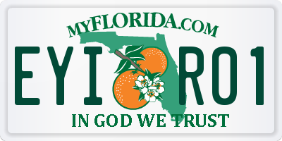 FL license plate EYIR01