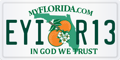 FL license plate EYIR13