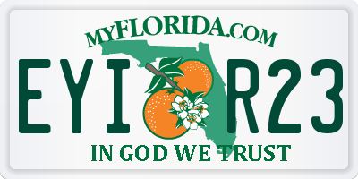 FL license plate EYIR23