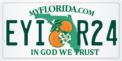 FL license plate EYIR24
