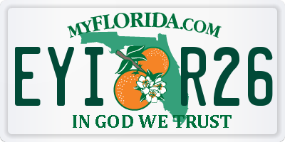 FL license plate EYIR26