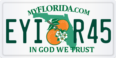 FL license plate EYIR45
