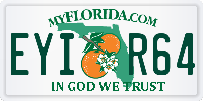 FL license plate EYIR64