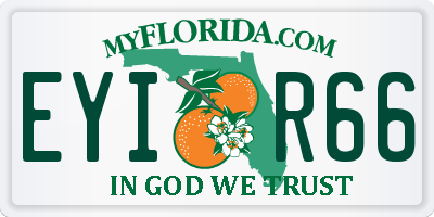 FL license plate EYIR66