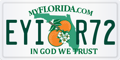 FL license plate EYIR72