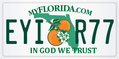 FL license plate EYIR77