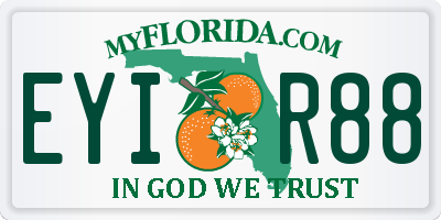 FL license plate EYIR88