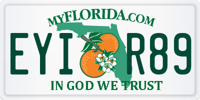 FL license plate EYIR89