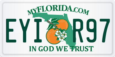 FL license plate EYIR97
