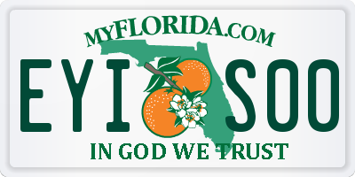 FL license plate EYIS00