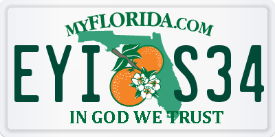 FL license plate EYIS34