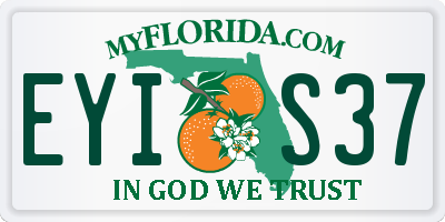 FL license plate EYIS37