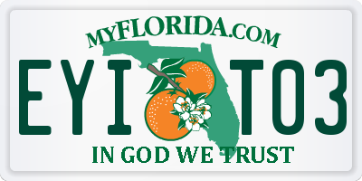 FL license plate EYIT03
