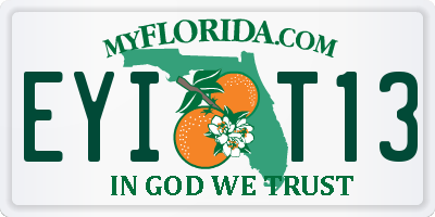 FL license plate EYIT13