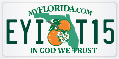 FL license plate EYIT15