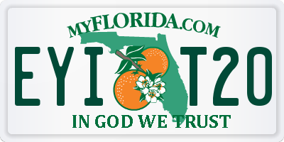 FL license plate EYIT20