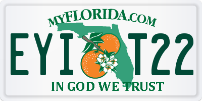 FL license plate EYIT22