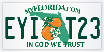 FL license plate EYIT23