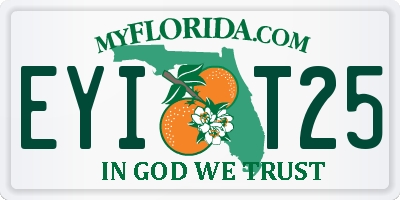 FL license plate EYIT25