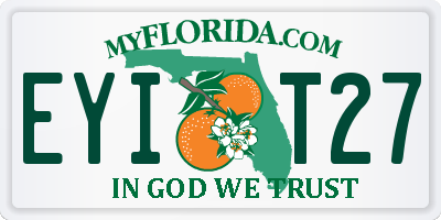 FL license plate EYIT27