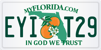 FL license plate EYIT29