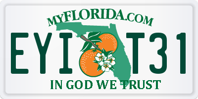 FL license plate EYIT31