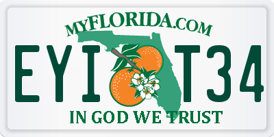 FL license plate EYIT34