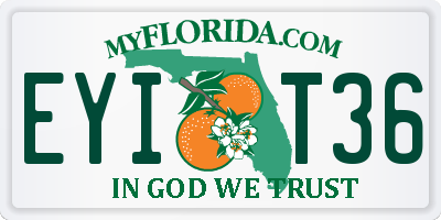 FL license plate EYIT36