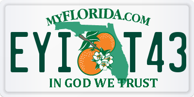 FL license plate EYIT43