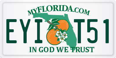 FL license plate EYIT51