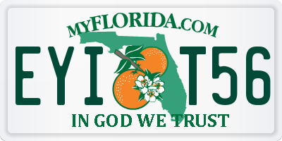 FL license plate EYIT56