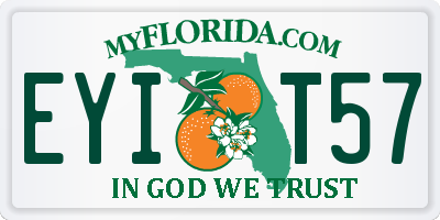 FL license plate EYIT57
