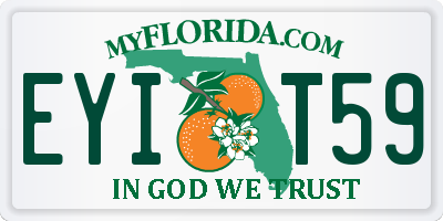 FL license plate EYIT59