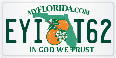 FL license plate EYIT62