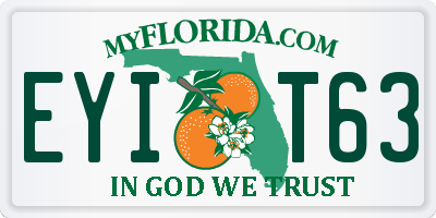 FL license plate EYIT63