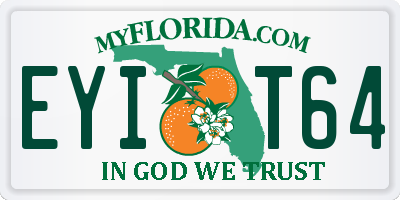 FL license plate EYIT64