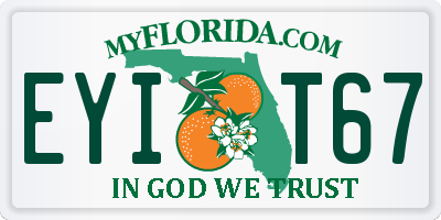 FL license plate EYIT67