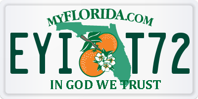 FL license plate EYIT72
