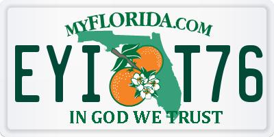 FL license plate EYIT76